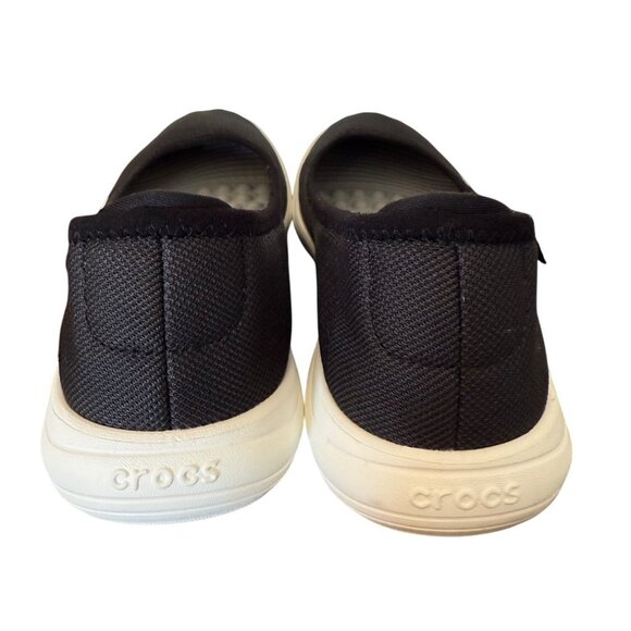 Crocs Womens Size 7 Black Slip-On Comfort Flats - Picture 4 of 8